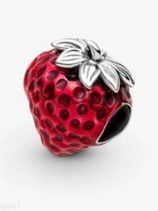 💝💞NWT Pandora Seeded Strawberry Fruit Charm - Picture 2 of 4